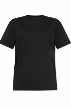 T by Alexander Wang BLACK T-shirt with logo