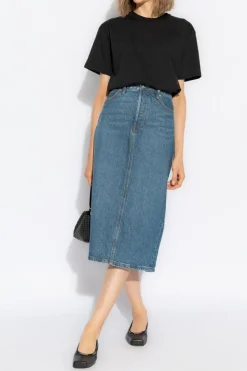 T by Alexander Wang BLACK T-shirt with logo