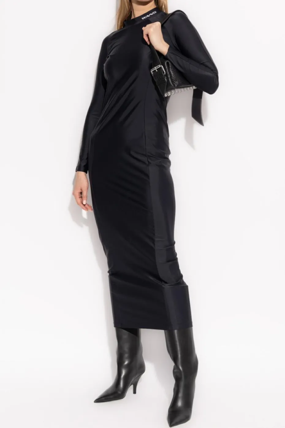 T by Alexander Wang BLACK Dress with logo