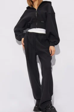 T by Alexander Wang BLACK Sweatpants with logo