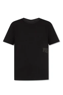 T by Alexander Wang BLACK T-shirt with logo