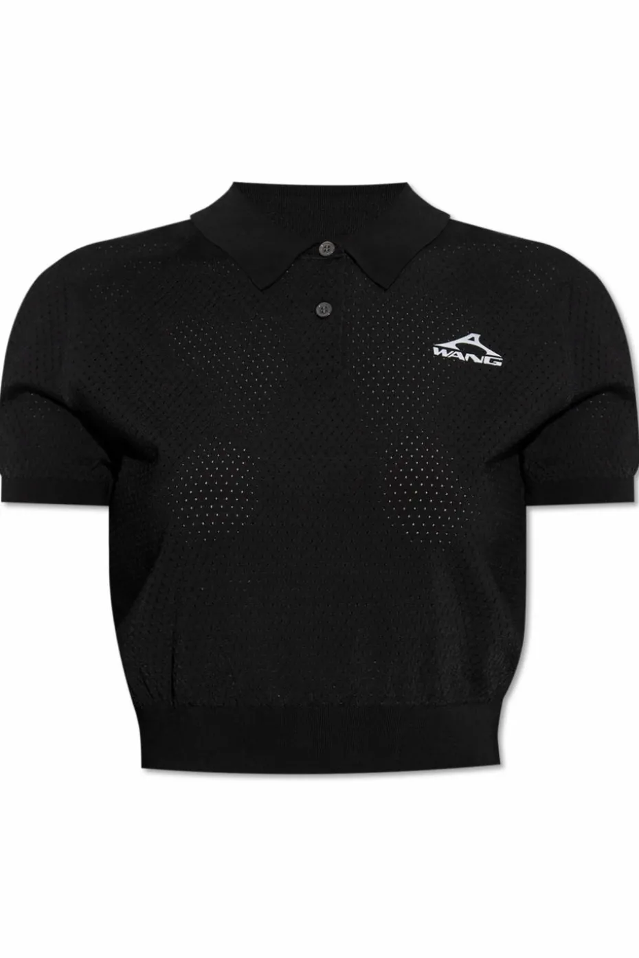 T by Alexander Wang BLACK Polo with printed logo