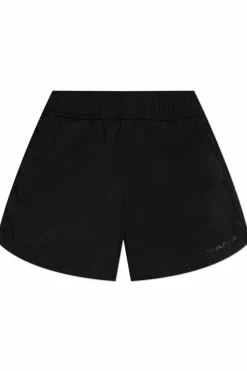 T by Alexander Wang BLACK Shorts with printed logo