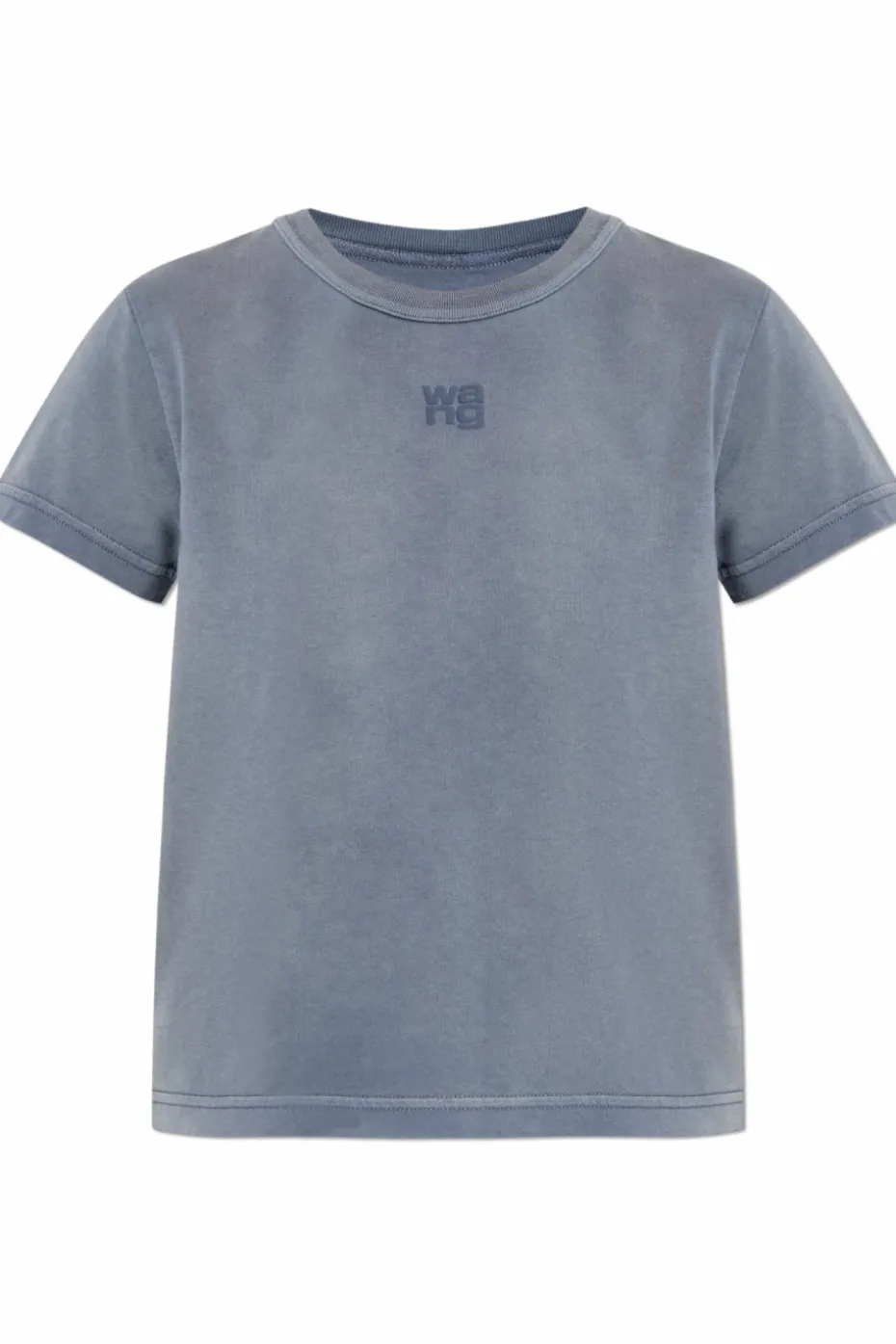 T by Alexander Wang BLUE T-shirt with printed logo