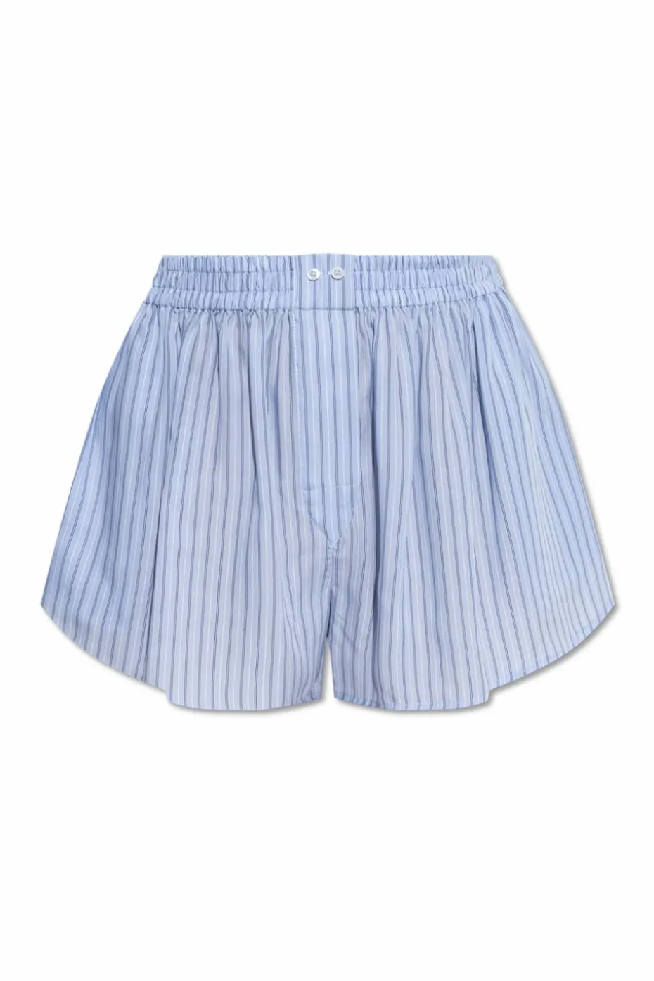 T by Alexander Wang BLUE Striped pattern shorts