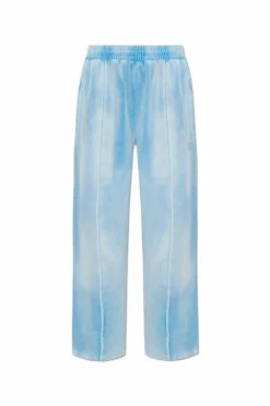 T by Alexander Wang light blue Velour Pants