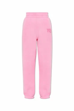 T by Alexander Wang PINK Sweatpants with logo