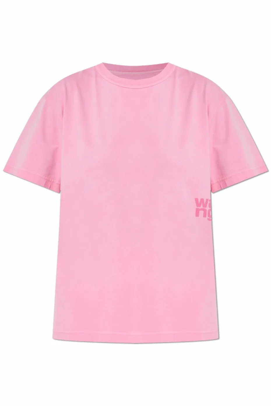 T by Alexander Wang PINK T-shirt with printed logo