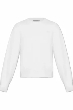 T by Alexander Wang WHITE Sweater with Logo