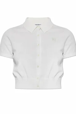 T by Alexander Wang WHITE Short-sleeved cardigan