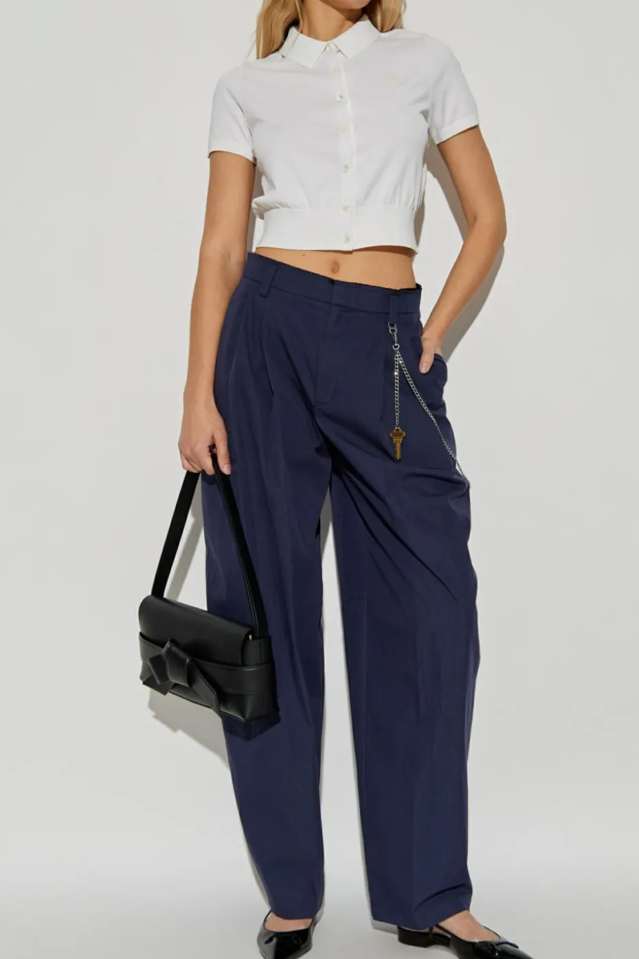 T by Alexander Wang WHITE Short-sleeved cardigan