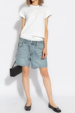 T by Alexander Wang WHITE T-shirt with logo