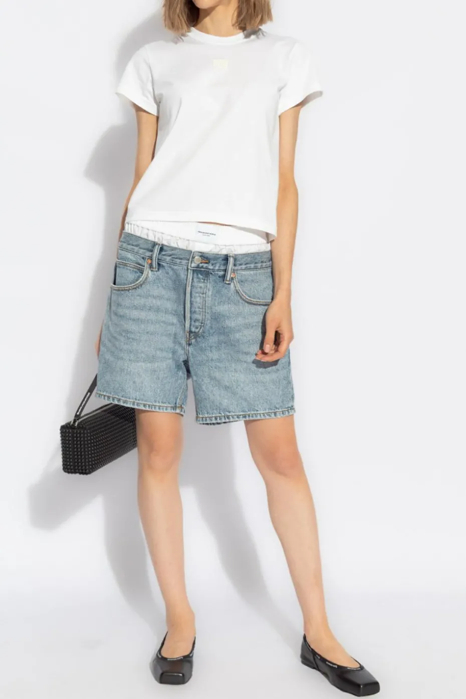 T by Alexander Wang WHITE T-shirt with logo