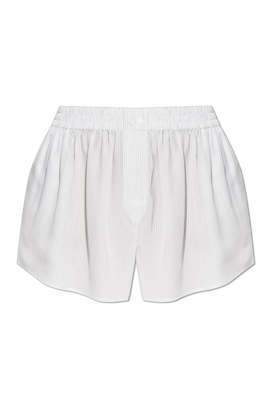 T by Alexander Wang WHITE Striped pattern shorts
