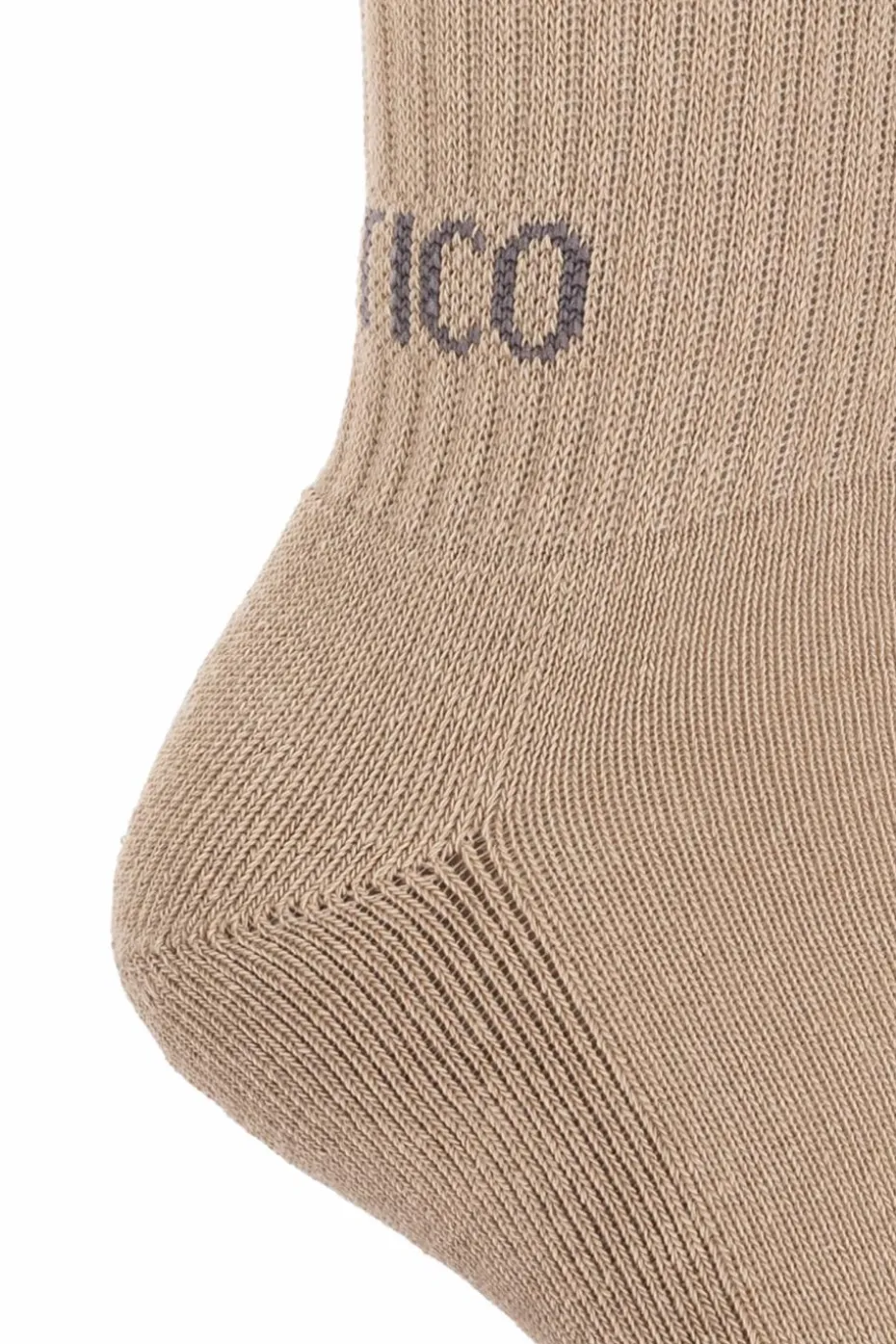 The Attico beige Socks with logo