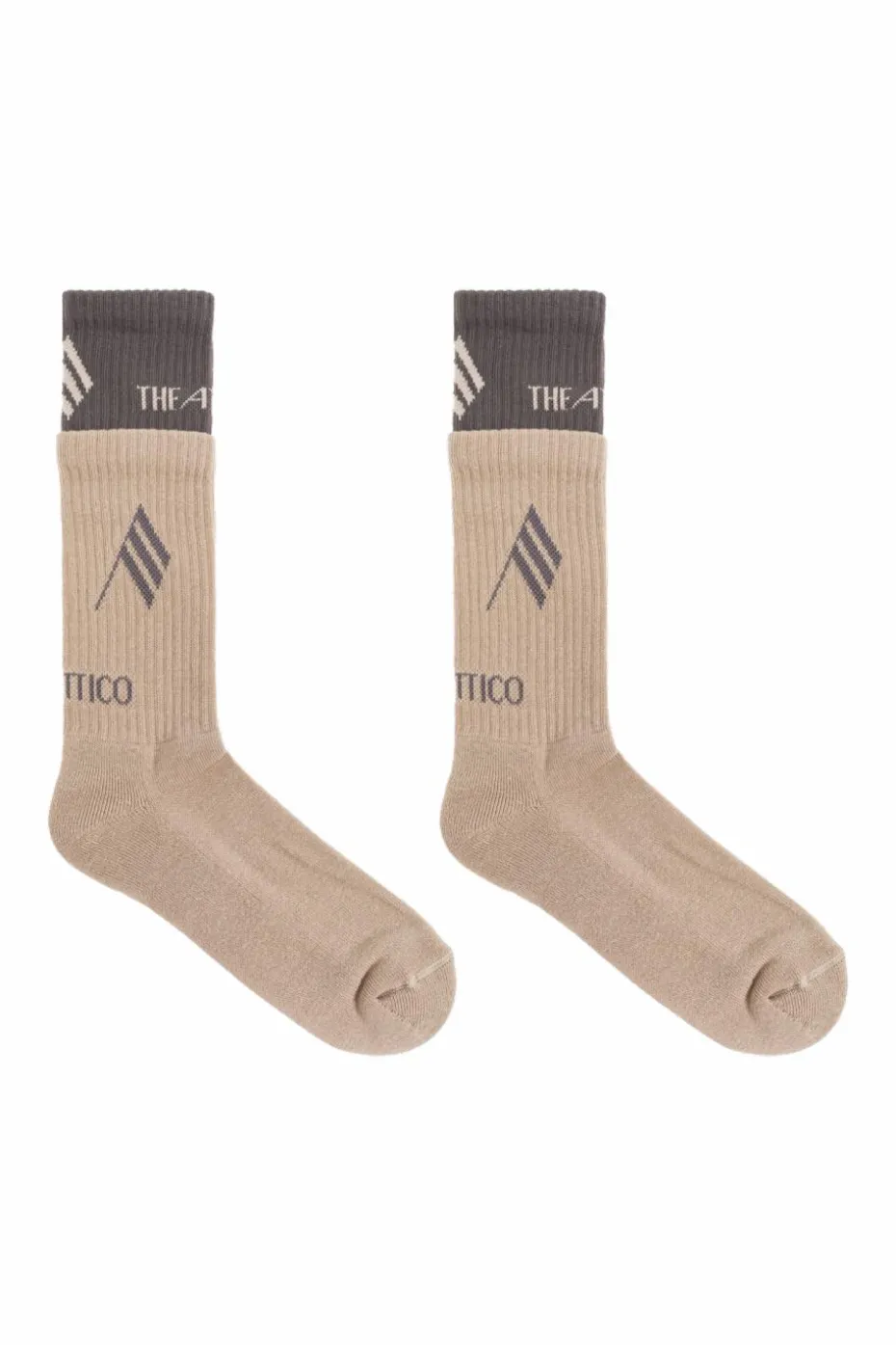 The Attico beige Socks with logo