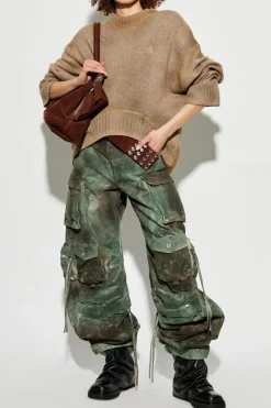 The Attico beige Wool sweater