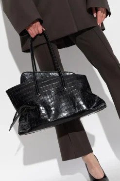 The Attico BLACK Bag `La Passeggiata Medium`