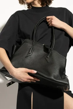 The Attico BLACK Bag La Passeggiata in shopper style