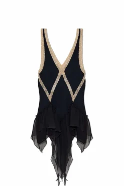 The Attico BLACK Dress with appliquƩs