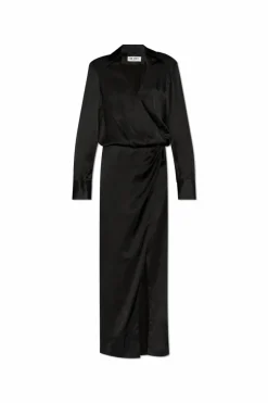 The Attico BLACK Dress with Collar