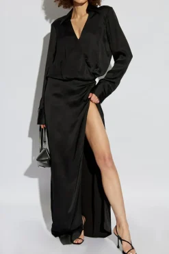 The Attico BLACK Dress with Collar