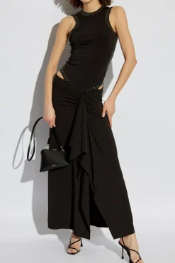 The Attico BLACK Dress with decorative finish