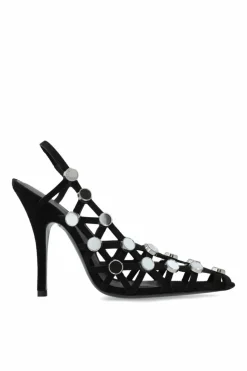 The Attico BLACK Heeled shoes Grid