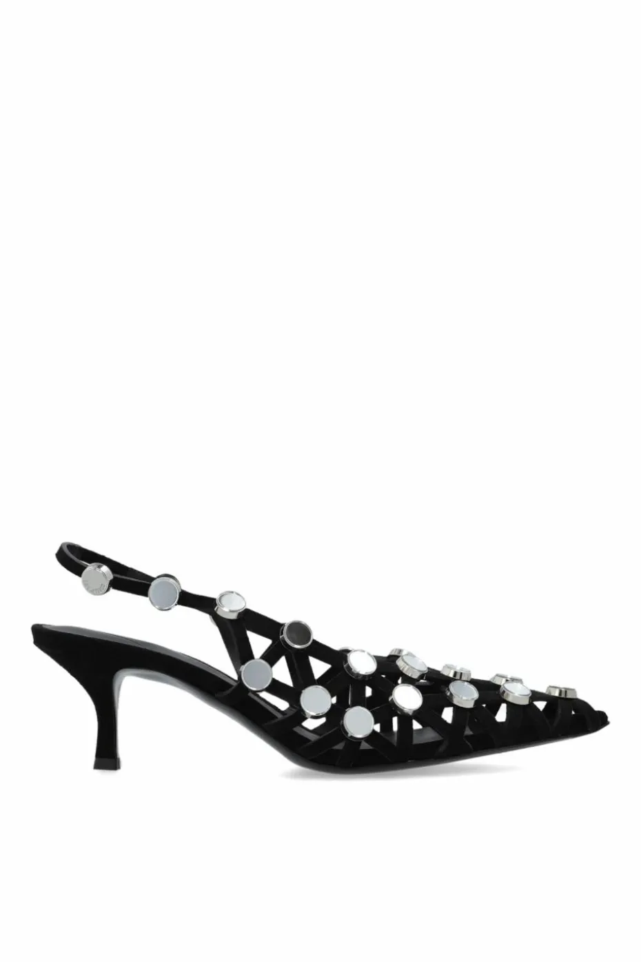 The Attico BLACK Heeled shoes Grid