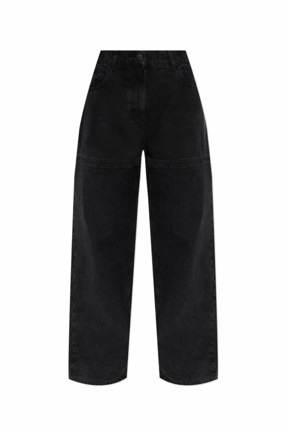 The Attico BLACK Jeans with a slit