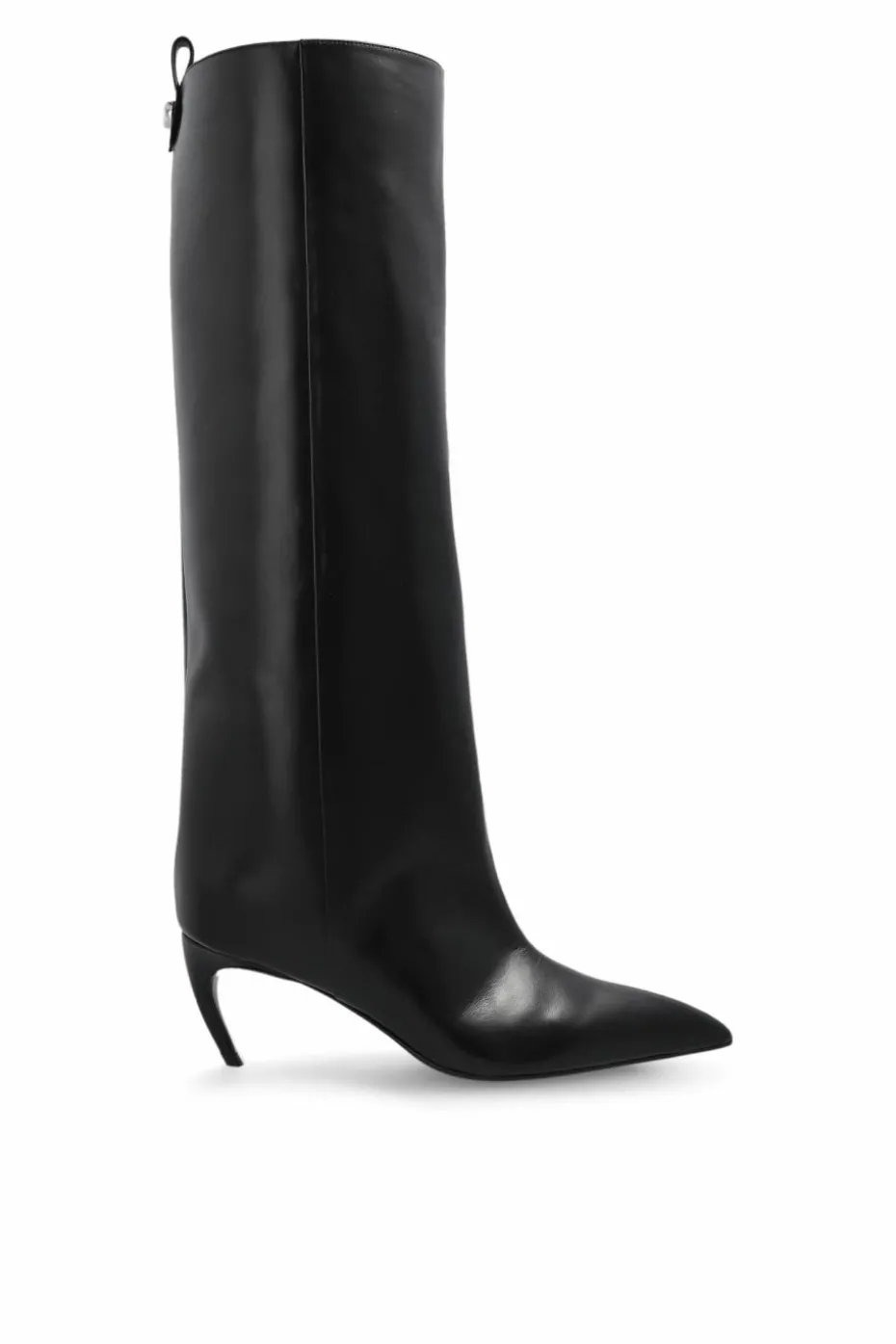 The Attico BLACK Leather boots "Lea"