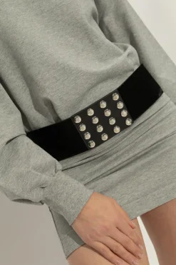 The Attico BLACK Leather belt