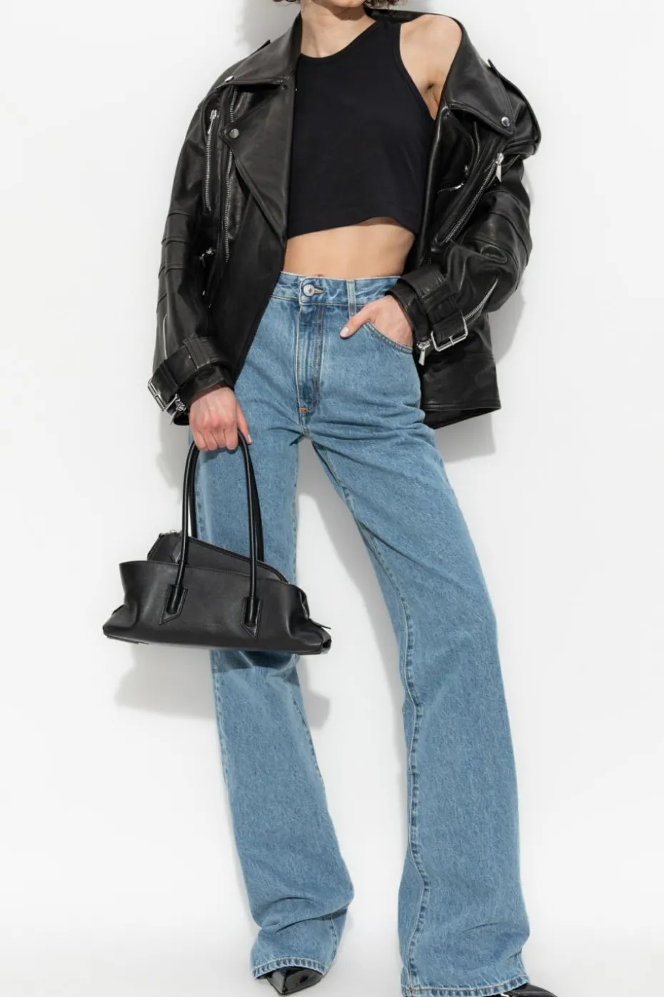 The Attico BLACK Leather jacket