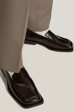 The Attico BLACK Leather boots Micol