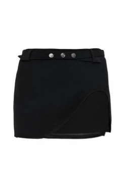 The Attico BLACK Skirt with a slit