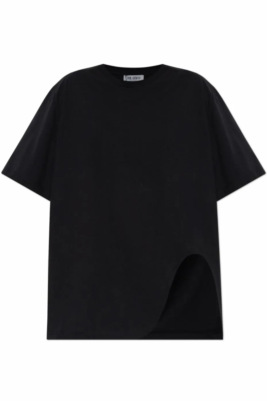 The Attico BLACK T-shirt with logo