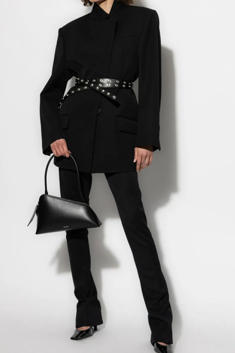 The Attico BLACK Wool pants