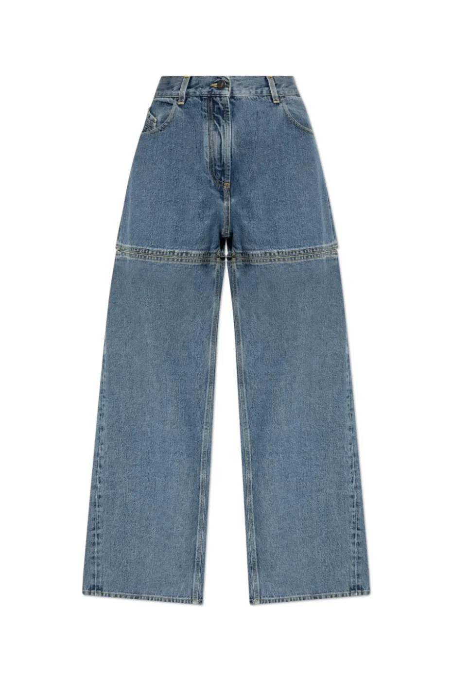 The Attico BLUE Jeans with a slit