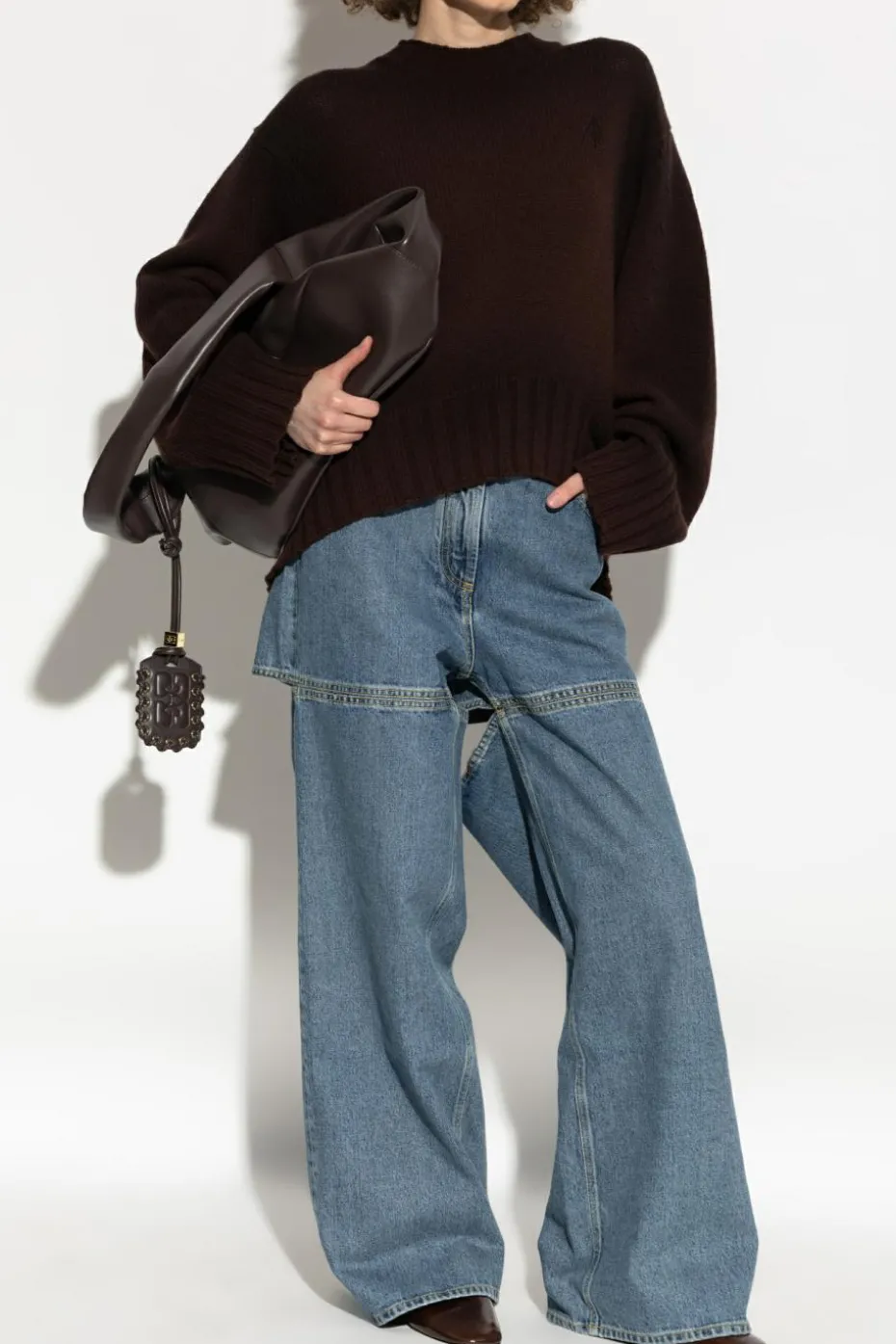 The Attico BLUE Jeans with a slit