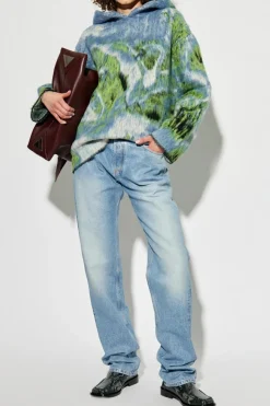 The Attico BLUE Jeans with logo
