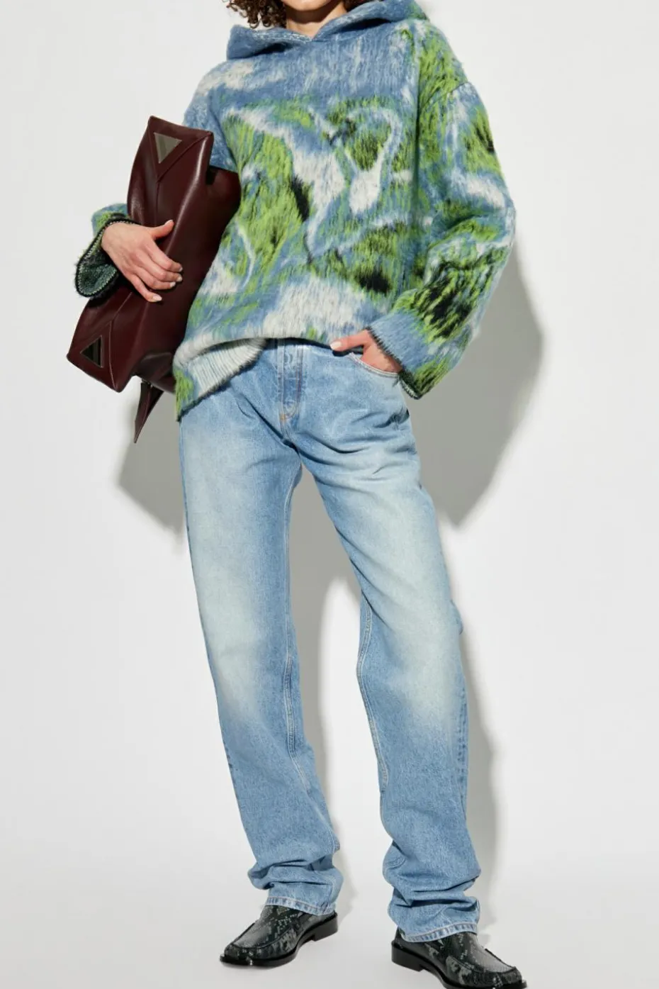 The Attico BLUE Jeans with logo