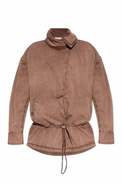 The Attico BROWN Jacket with collar
