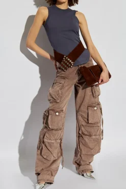 The Attico BROWN Jeans with pockets