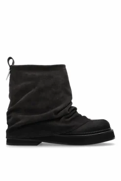 The Attico BROWN Leather ankle boots āMini Robinā