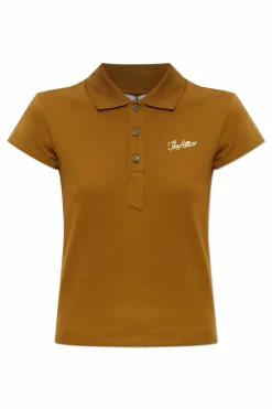 The Attico BROWN Polo with logo