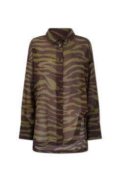The Attico BROWN Shirt from the `Estate Meravigliosa` collection