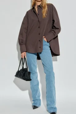 The Attico BROWN Shirt with logo