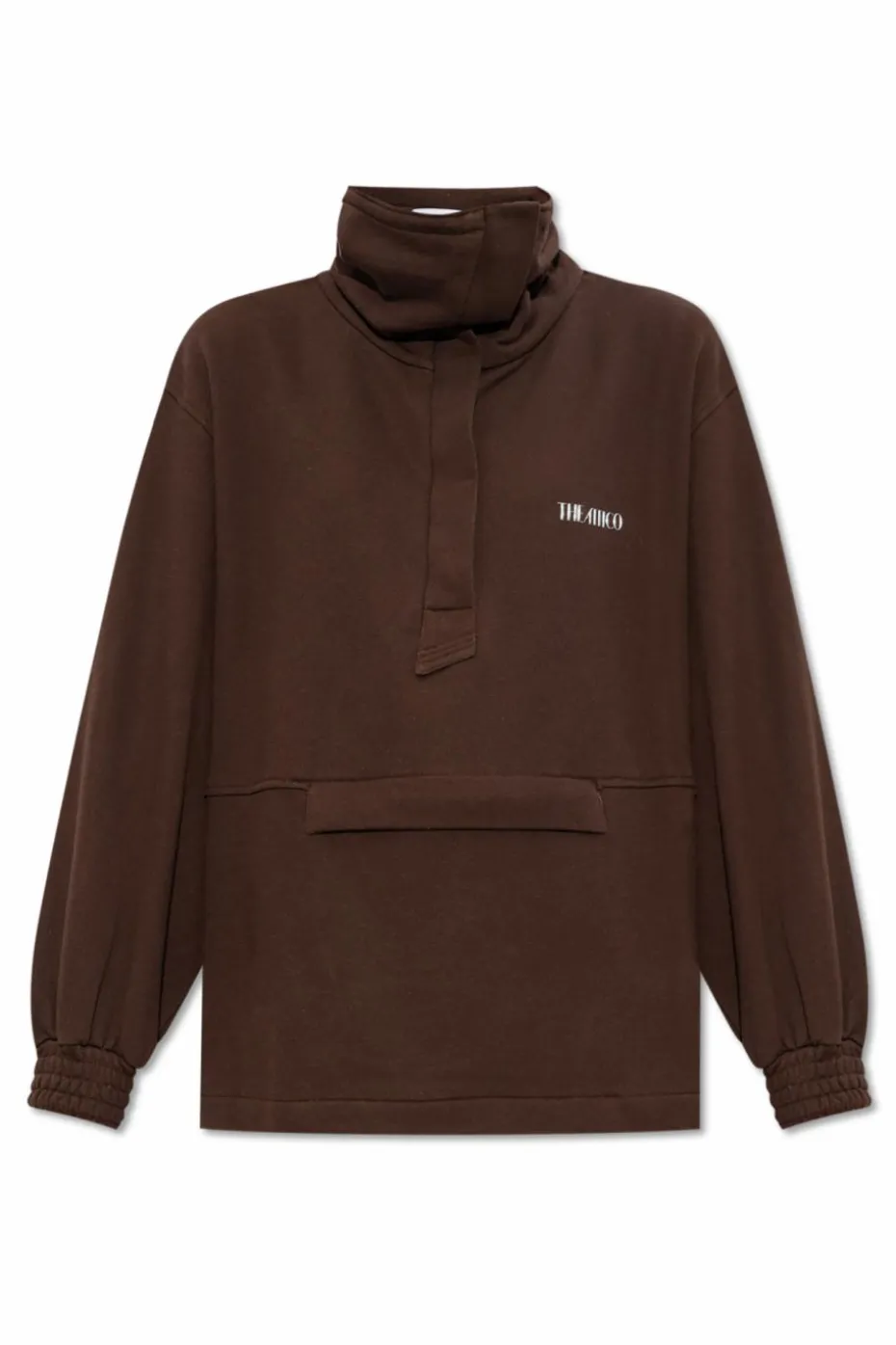 The Attico BROWN Sweatshirt with logo