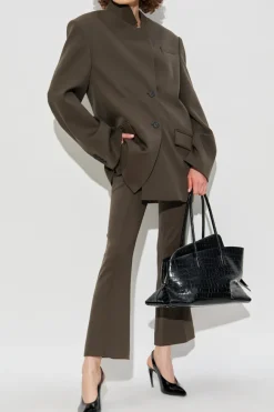 The Attico BROWN Wool trousers
