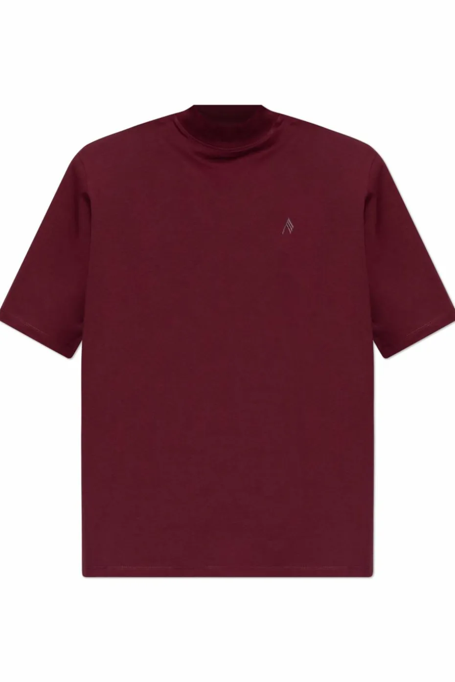 The Attico BURGUNDY T-shirt with logo